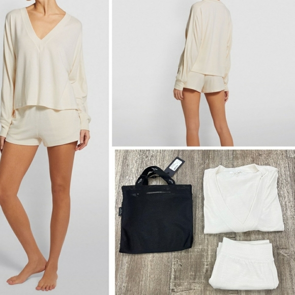 Rag & Bone The Knit Lounge Gifting Set Pale Beige XXS NWT - Picture 9 of 9